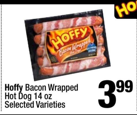 Hoffy Bacon Wrapped Hot Dog 14 oz