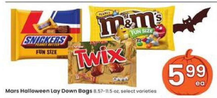 Mars Halloween Lay Down Bags