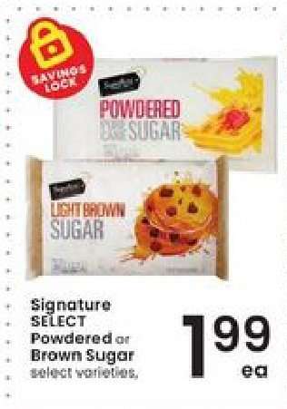 Signature Select Powdered or Brown Sugar