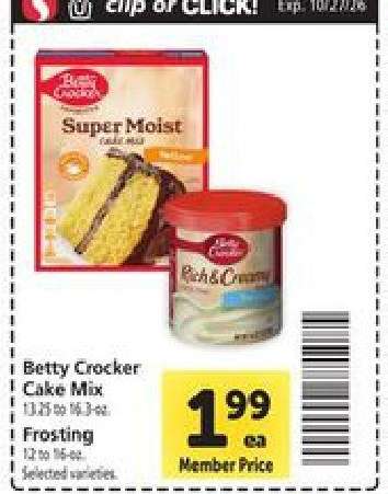 Betty Crocker Cake Mix & Frosting