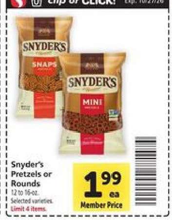 Snyder's Pretzels or Rounds
