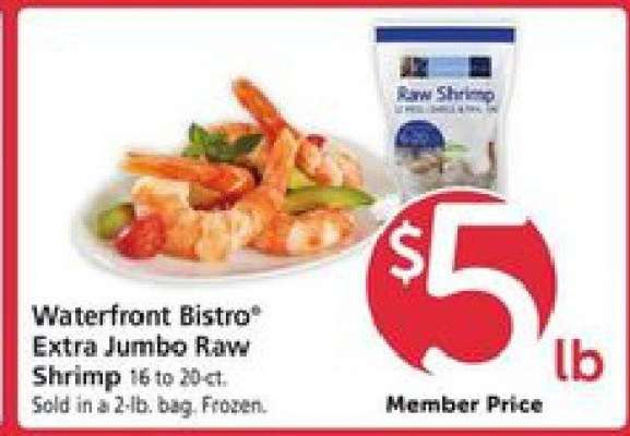 Waterfront BISTRO Extra Jumbo Raw Shrimp