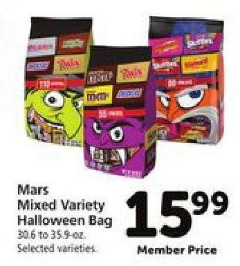 Mars Mixed Variety Halloween Bag