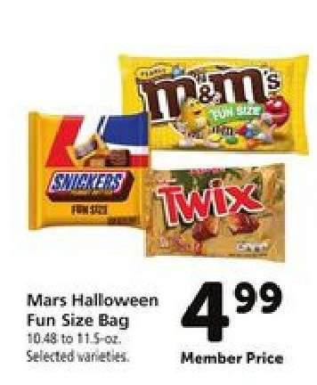 Mars Halloween Fun Size Bag
