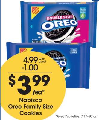 Nabisco Oreo Family Size Cookies