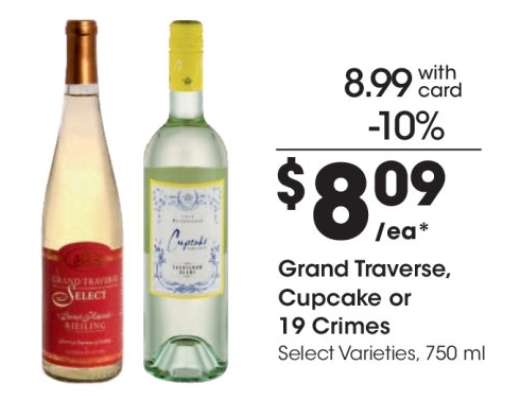 Grand Traverse, Cupcake or 19 Crimes