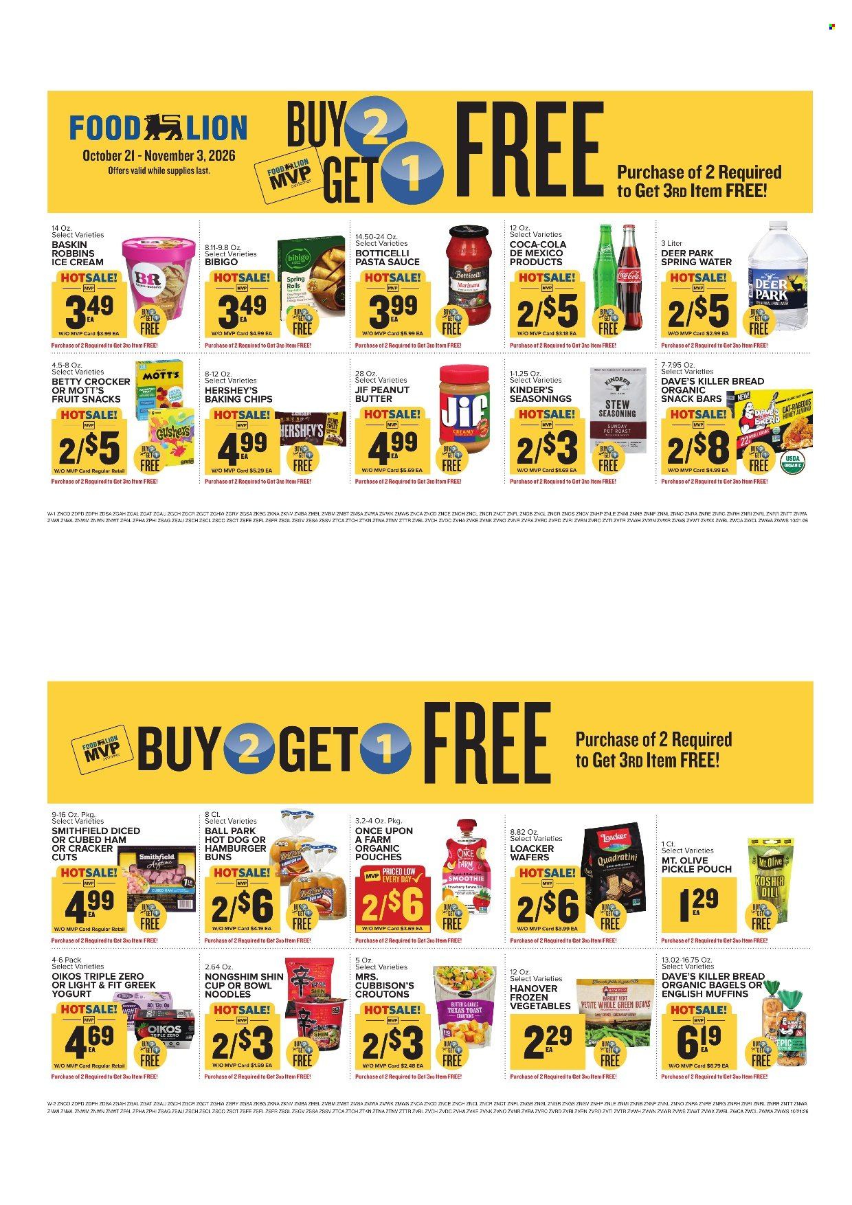 Food Lion ad - 10/21/2026 - 10/27/2026. Page 9