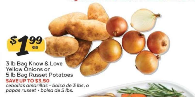 Know & Love Yellow Onions or Russet Potatoes
