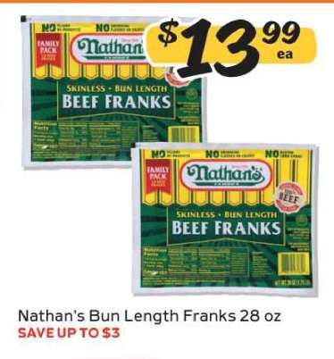 Nathan's Bun Length Franks