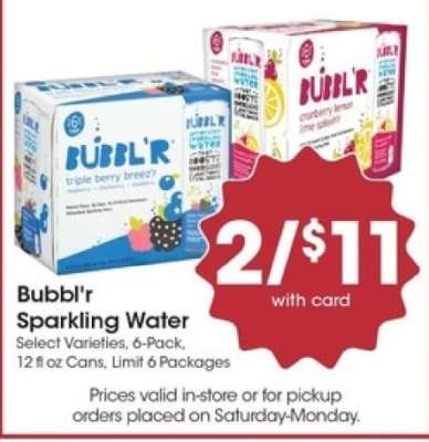 Bubbl'r sparkling water