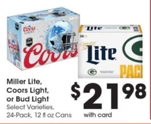 Miller Lite, Coors Light or Bud Light