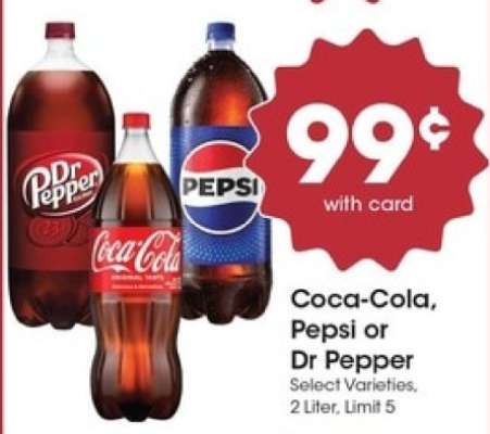 Coca-Cola, Pepsi or Dr Pepper