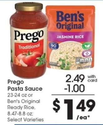 Prego Pasta Sauce