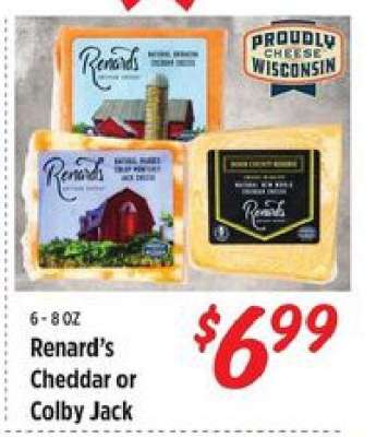 Renard's Cheddar or Colby Jack
