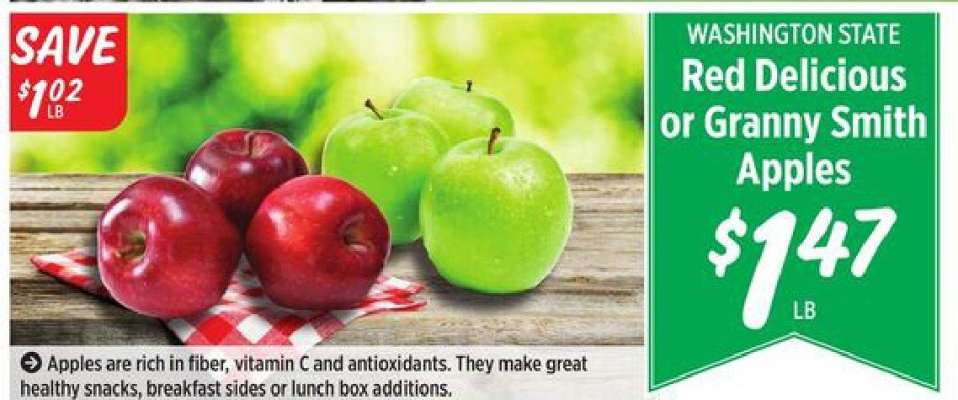 Red Delicious or Granny Smith Apples