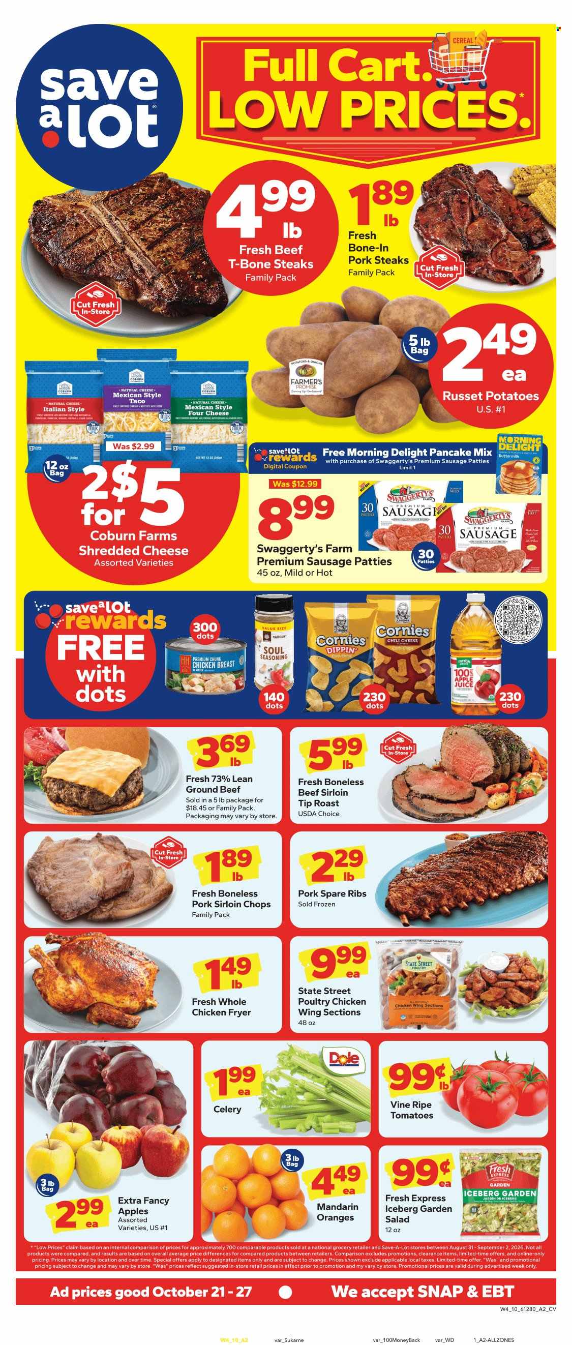 Save a Lot ad - 10/21/2026 - 10/27/2026. Page 1