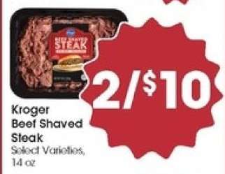 Kroger Beef Shaved Steak