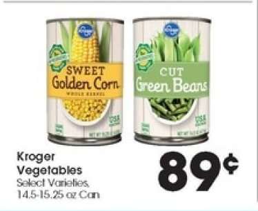 Kroger Vegetables