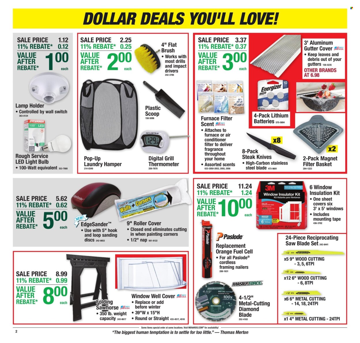Menards ad - 10/22/2026 - 11/01/2026. Page 2