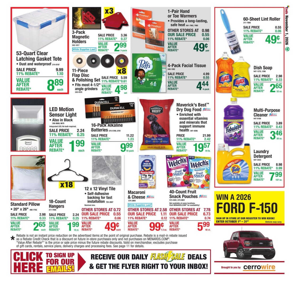 Menards ad - 10/22/2026 - 11/01/2026. Page 20