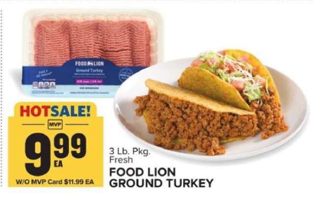FOOD LION GROUND TURKEY