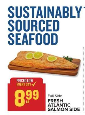 Fresh Atlantic Salmon Side