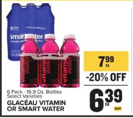 Glacéau Vitamin or Smart Water