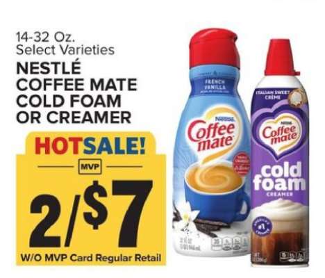 Nestlé Coffee-Mate Cold Foam or Creamer