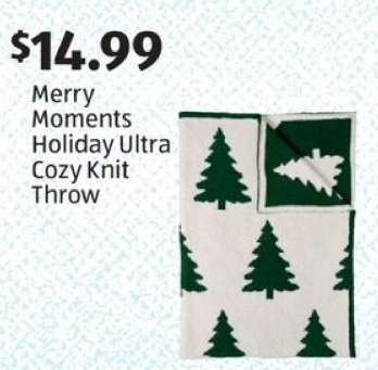 Merry Moments Holiday Ultra Cozy Knit Throw