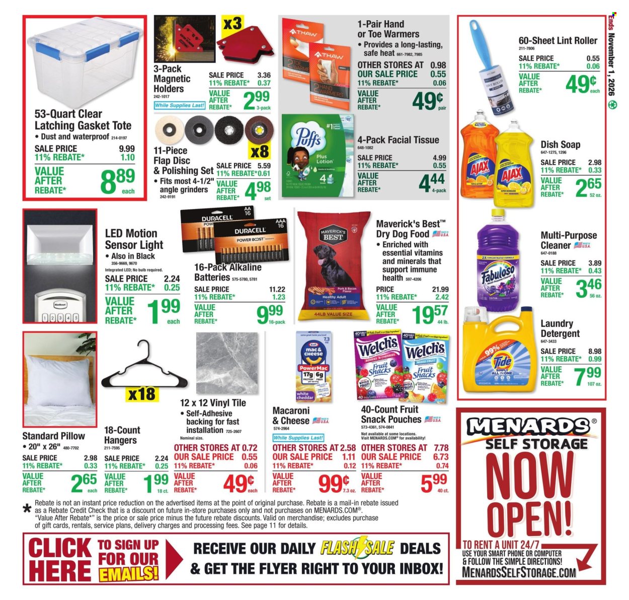 Menards ad - 10/22/2026 - 11/01/2026. Page 20