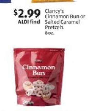 Clancy's Cinnamon Bun or Salted Caramel Pretzels