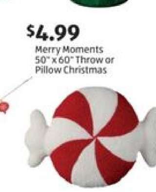 Merry Moments 50" x 60" Throw or Pillow Christmas