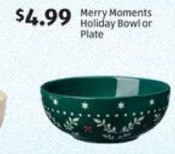 Merry Moments Holiday Bowl or Plate