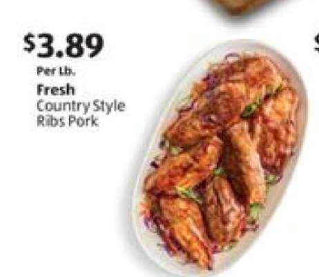 Fresh Country Style Ribs Pork