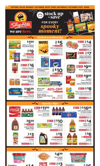 ShopRite Flyer - 10/25/2026 - 10/31/2026.