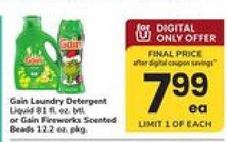 Gain Laundry Detergent