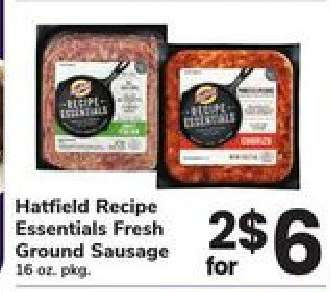 Hatfield Recipe Essentials Fresh Ground Sausage