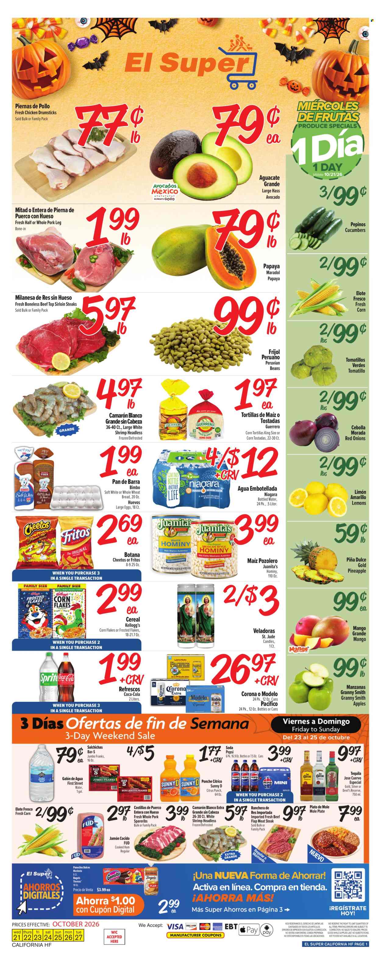 El Super ad - 10/21/2026 - 10/27/2026. Page 1
