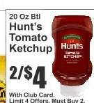Hunt's Tomato Ketchup