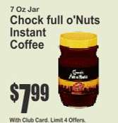 Chock full o'Nuts Instant Coffee