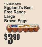 Eggland's Best Free Range Large Brown Eggs
