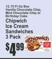 Chipwich Ice Cream Sandwiches 3 Pack