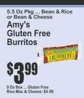 Amy's Gluten Free Burritos
