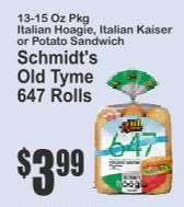 Schmidt's Old Tyme 647 Rolls