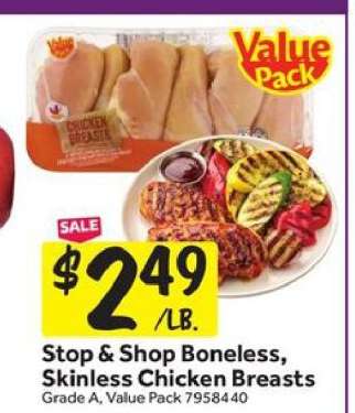 Stop & Shop Boneless, Skinless Chicken Breasts