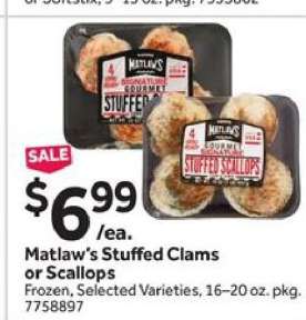 Matlaw's Stuffed Clams or Scallops