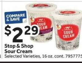 Stop & Shop Sour Cream