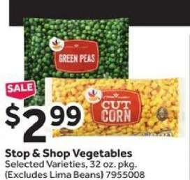 Stop & Shop Vegetables