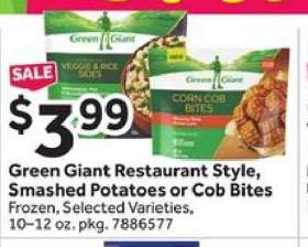 Green Giant Restaurant Style, Smashed Potatoes or Cob Bites