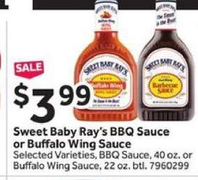 Sweet Baby Ray’s BBQ Sauce or Buffalo Wing Sauce